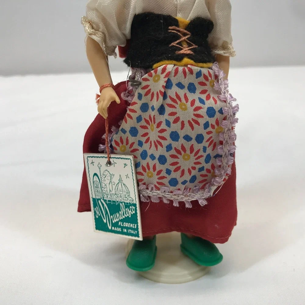 Vintage Brunellesco Florence Italy Souvenir Doll Messina Costume Hand Painted